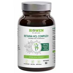 Бетаин HCL + пепсин + мята перечная 90 капсул Биовен