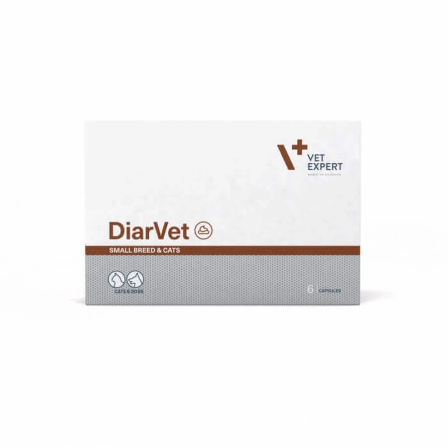 Швидка допомога у лікуванні діареї у малих собак та котів, DiarVet Twist Off, Vet Expert, 6 капсул: ціни та характеристики