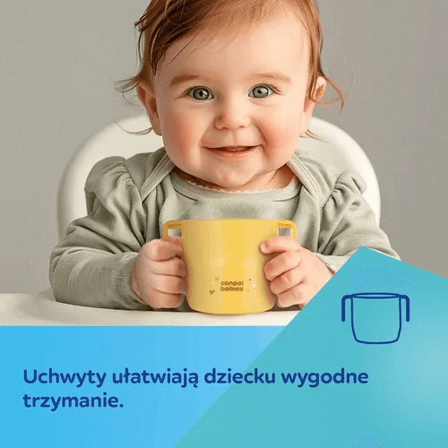 Canpol Babies, розумна чашка для пиття, відкрита, жовта, 1 шт.: ціни та характеристики