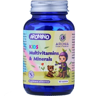Aronino Kids Multivitamins & Minerals - 60 жевательных таблеток, которые обеспечивают детей 12 витаминами и 10 минералами, необходимыми для гармоничного роста