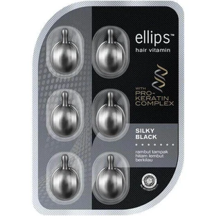 Ампула для зміцнення волосся Ellips Silky Black для жінок 6х1 мл