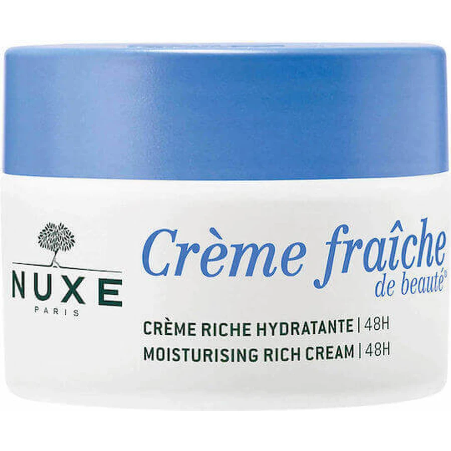 Nuxe Creme Fraiche De Beaute Зволожуючий багатий 24-годинний зволожуючий крем для обличчя 50 мл: ціни та характеристики