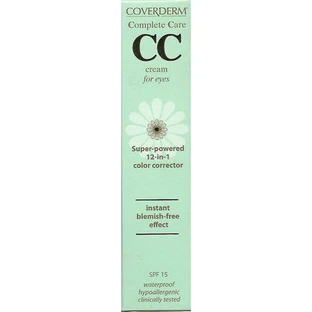 Coverderm Complete Care CC CC SPF15 Мягкий коричневый увлажняющий крем для век с SPF15 против морщин для осветления 15 мл