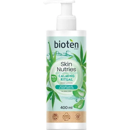 Bioten Skιn Nutries Заспокійливий ритуальний зволожуючий лосьйон для тіла з алое вера для всіх типів шкіри 400 мл: ціни та характеристики