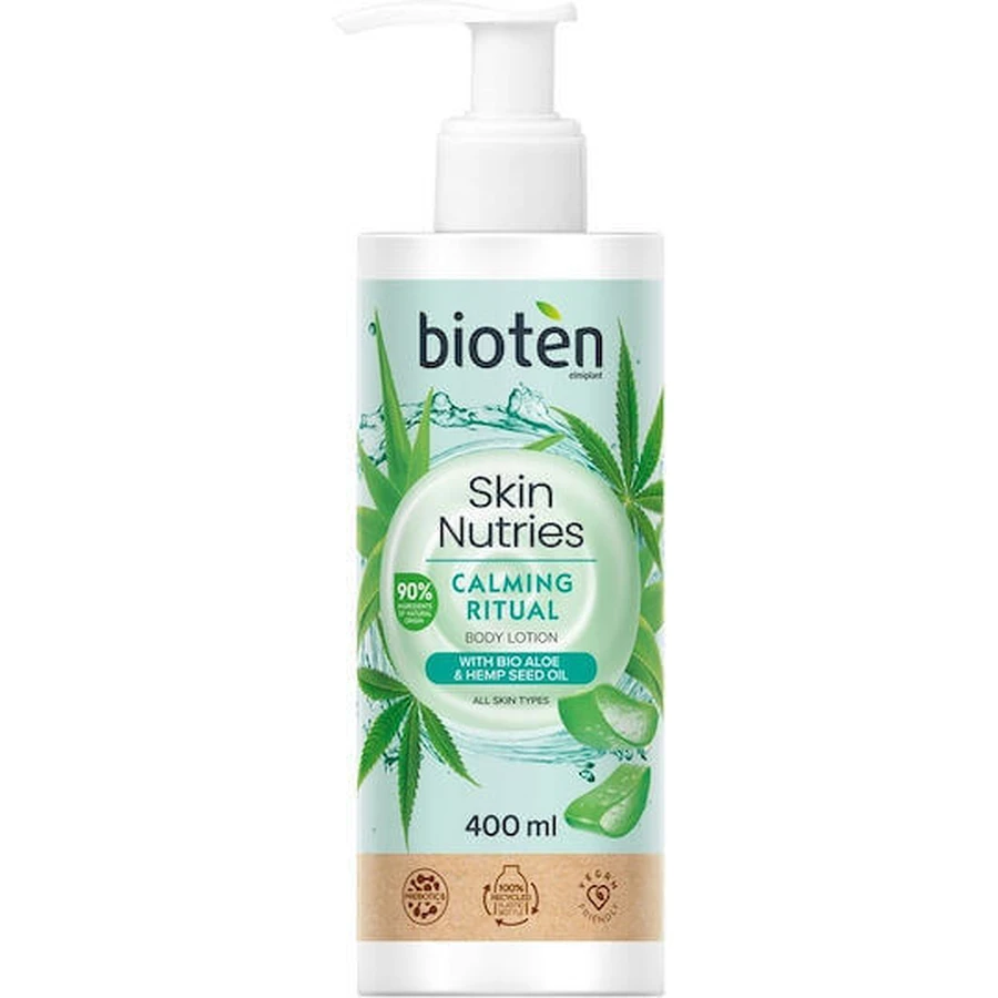 Bioten Skιn Nutries Заспокійливий ритуальний зволожуючий лосьйон для тіла з алое вера для всіх типів шкіри 400 мл: ціни та характеристики