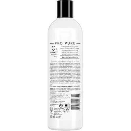 TRESemme Pro Pure Відновлення пошкодженого волосся Реконструюючий/живильний кондиціонер для всіх типів волосся 380 мл: ціни та характеристики