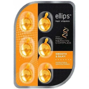 Живильна ампула для гладкого та шовковистого волосся Ellips Smooth & Silky для жінок 6х1 мл