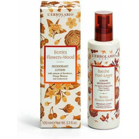 L' Erbolario Berries Berries Flowers Wood Deodorant Lotion Deodorant Spray Aluminium Free 100ml: цены и характеристики