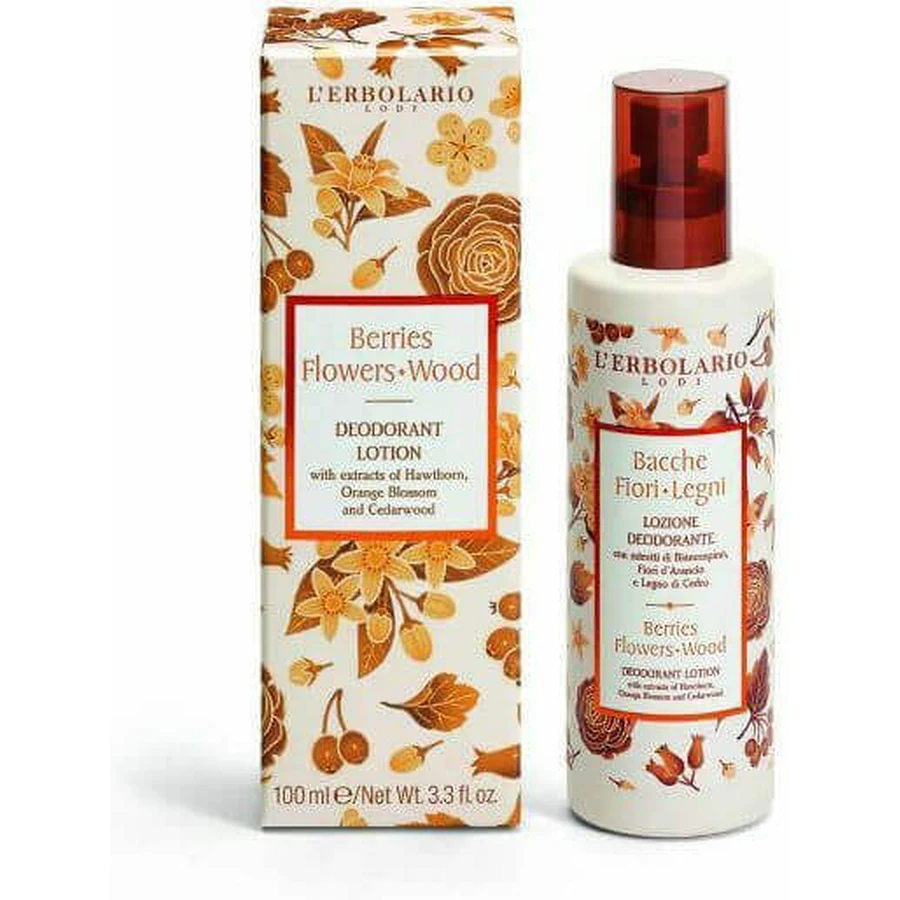 L' Erbolario Berries Berries Flowers Wood Deodorant Lotion Deodorant Spray Aluminium Free 100ml: цены и характеристики