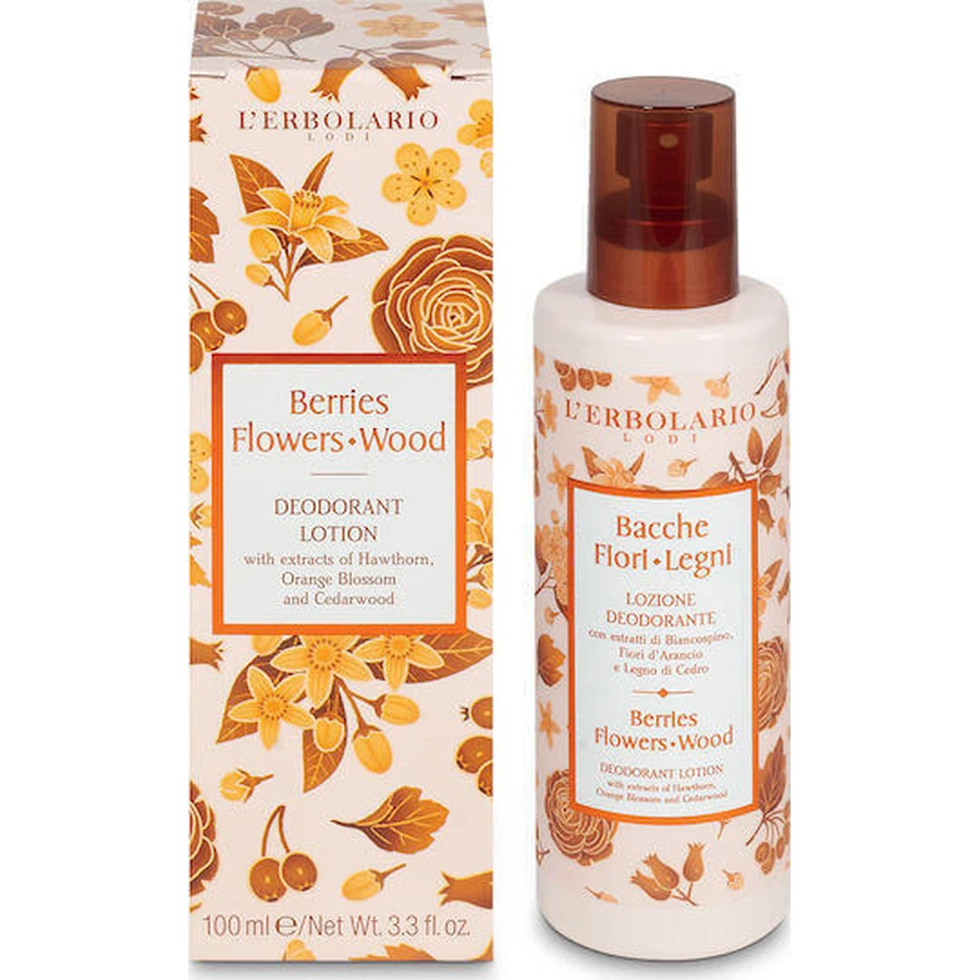 L' Erbolario Berries Berries Flowers Wood Deodorant Lotion Deodorant Spray Aluminium Free 100ml: цены и характеристики