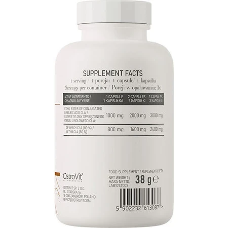 OstroVit CLA 1000 30 капс: цены и характеристики