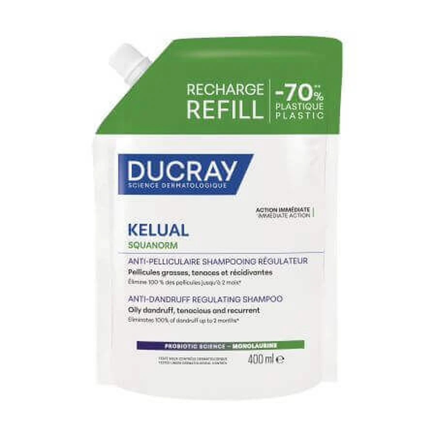 Шампунь против жирной перхоти Kelual Squanorm, 400 мл, Ducray: цены и характеристики