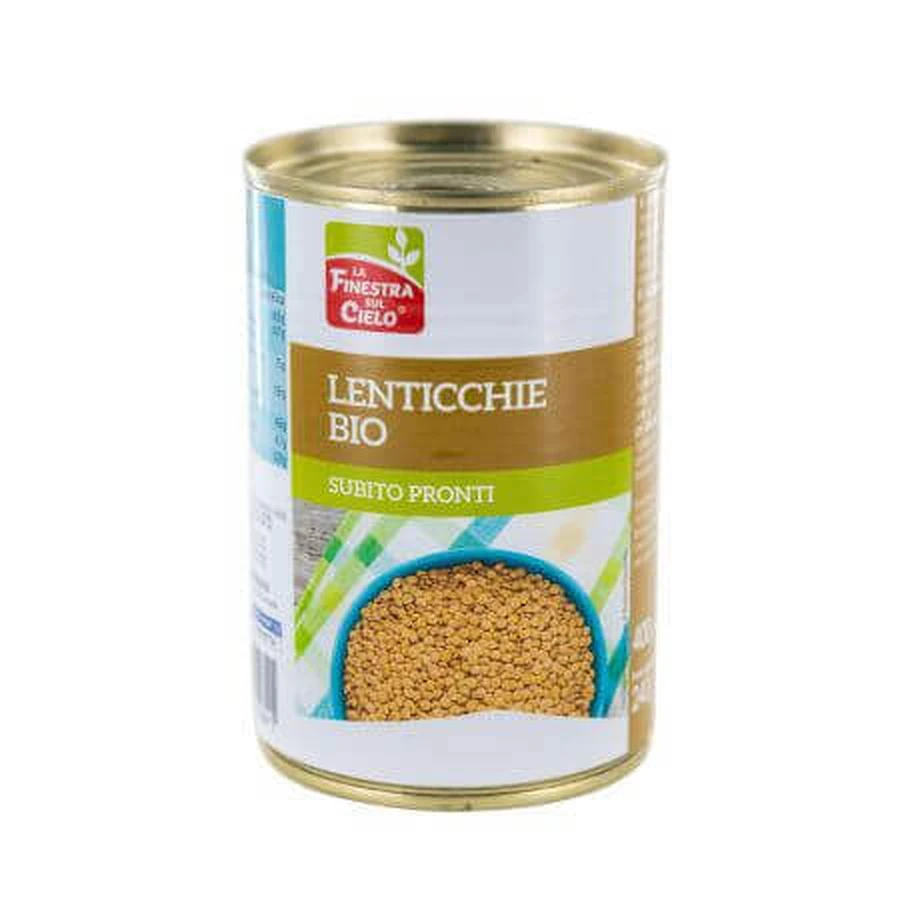 Органическая вареная чечевица, 400 г, La Finestra Sul Cielo: цены и характеристики