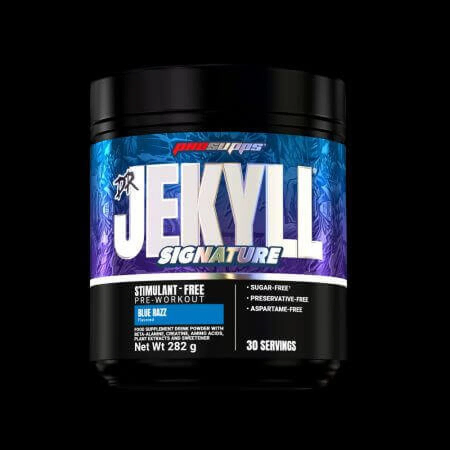 Предтренік без кофеїну Dr Jekyll Signature, Blue Razz, 282 г, Prosupps: ціни та характеристики