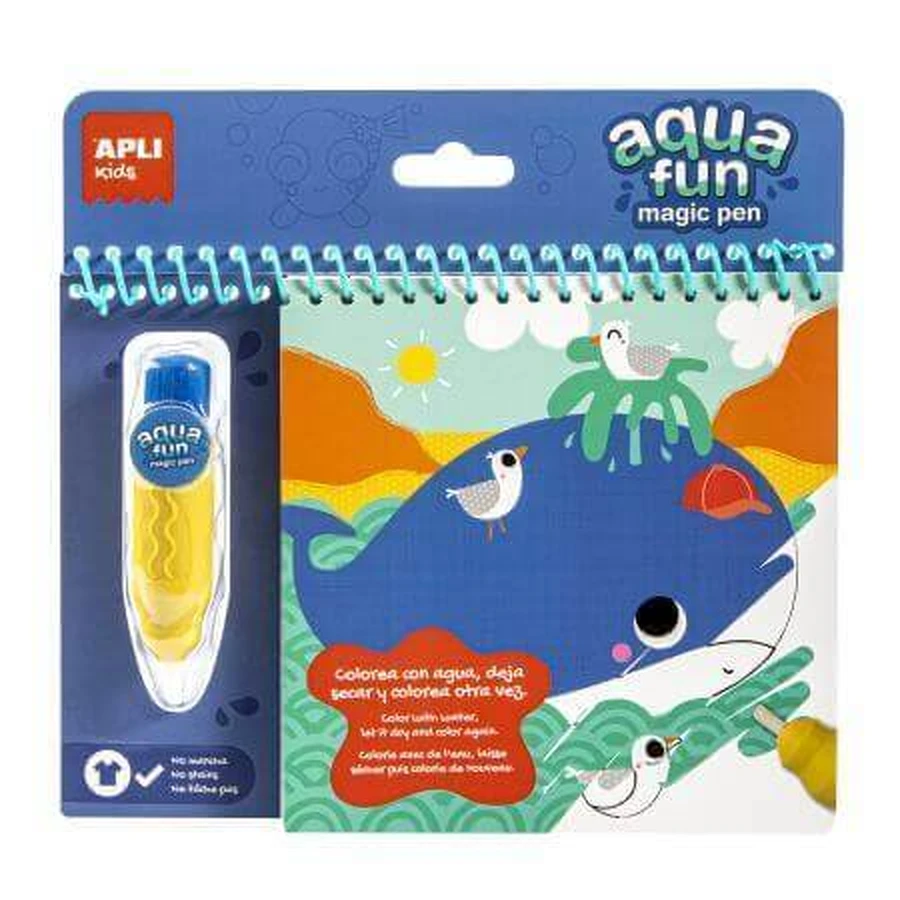 Розмальовка Aqua Fun Magic, Морські тварини, 3 роки+, Apli Kids: ціни та характеристики