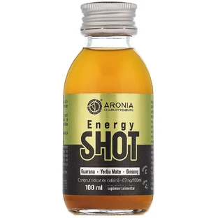 Energy Shot - суміш енергійних трав, кофеїну та вітамінів для швидкого підвищення енергії та бадьорості, аронія