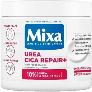 Mixa Urea Cica Repair+ Відновлювальний крем для обличчя, рук і тіла 400 мл