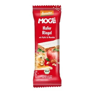 Органические батончики с овсом и яблоком, 25 г, Mogli