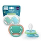 Philips Avent Ultra Air Pacifier Philips Avent Ultra Air Pacifier, синий/зеленый, 6-18 месяцев, SCF087/10, 2 штуки, Philips