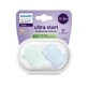 Пустышка Philips Philips Avent Ultra Start, сине-зеленая, 0-2 месяца, SCF075/12, 2 штуки, Philips