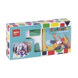 Моя первая книжка с наклейками, Геометрические фигуры, 3 года+, Apli Kids