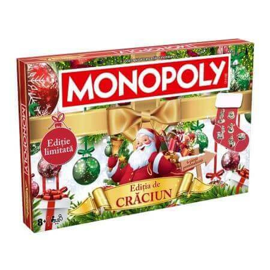Игра "Монополия" - рождественское издание, 8 лет+, Hasbro: цены и характеристики