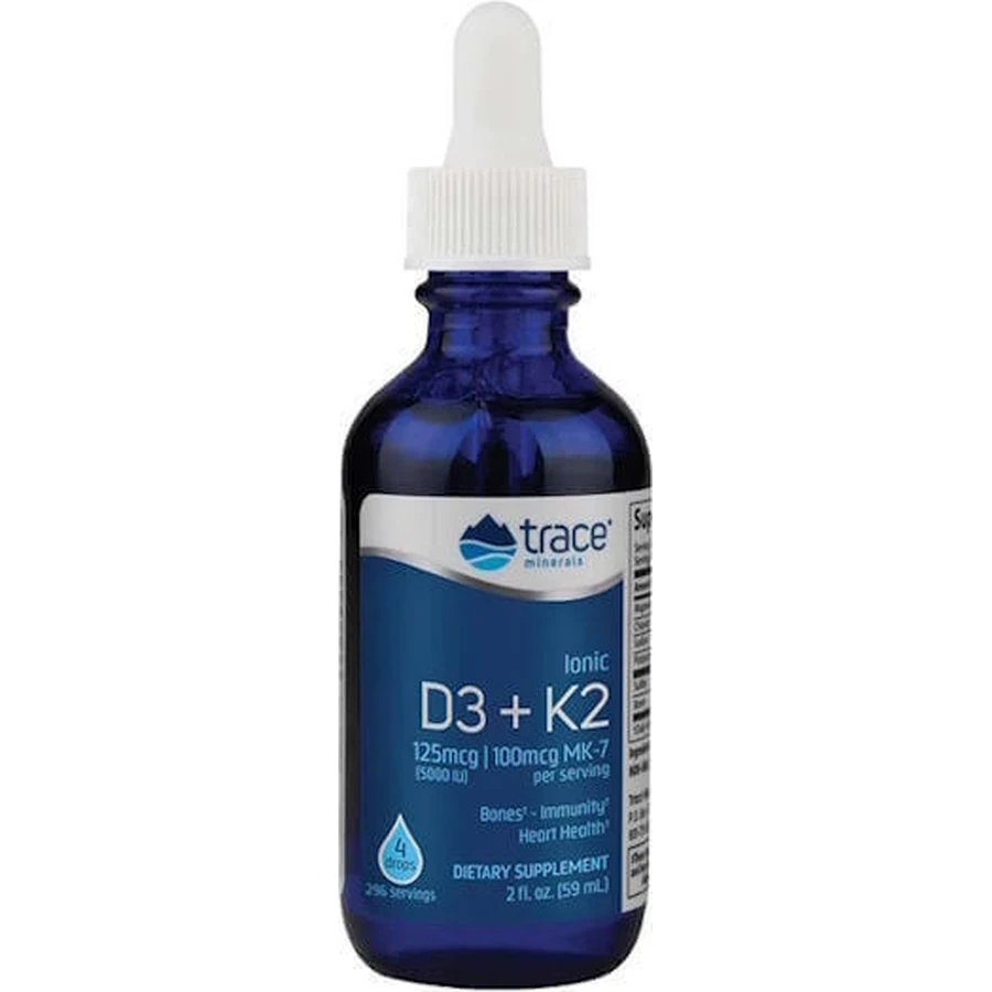 Trace Minerals Витамин D3+K2 для поддержки иммунитета и здоровья яиц 59 мл: цены и характеристики