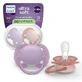 Philips Avent Ультра м'яка пустушка Philips Avent Пустушка Ультра м'яка пустушка, рожева/рухлива, 6-18 місяців, SCF091/43, 2 штуки, Philips