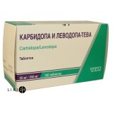 Карбідопа і леводопа-Тева табл. 25 мг + 250 мг блістер №100