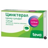 Цинктерал табл. п/о 124 мг №50