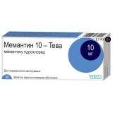 Мемантин 10-тева табл. в/плівк. обол. 10 мг блістер №30