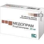 Медопрам табл. в/плівк. обол. 20 мг блістер №30: ціни та характеристики