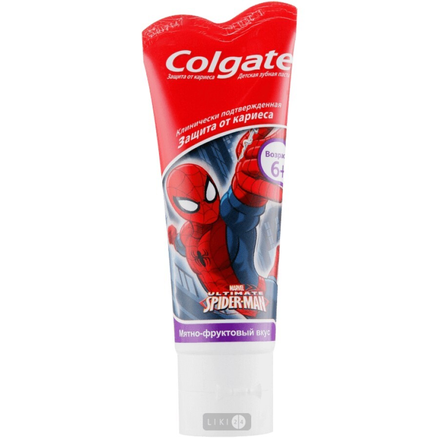 Зубная паста Colgate Человек-паук детская, 75 мл: цены и характеристики