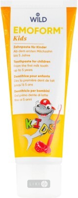 Зубная паста Dr. Wild Emoform Actifluor Kids Toothpaste детская, 75 мл