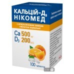 Кальцій-д3 нікомед з апельсиновим смаком табл. жув. фл. №100: ціни та характеристики
