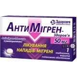 Антимигрен-Здоровье табл. п/о 50 мг блистер