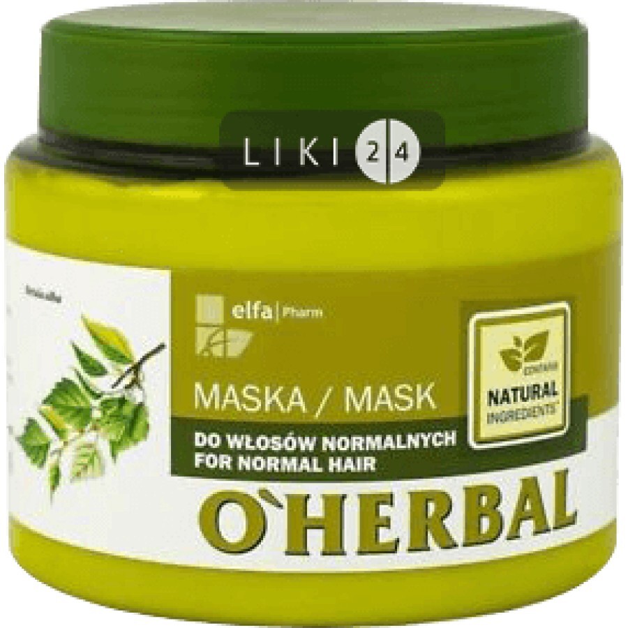 Маска O'Herbal для нормальных волос 500 мл: цены и характеристики