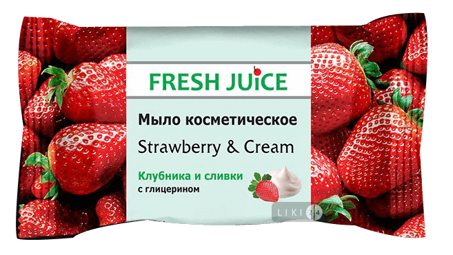 

Тверде мило Fresh Juice Strawberry & Cream, 75 г, 75 г, strawberry & cream