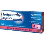 Нейриспин-здоровье табл. п/плен. оболочкой 4 мг блистер №20: цены и характеристики