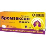 Бромгексин-здоров'я табл.8 мг №20