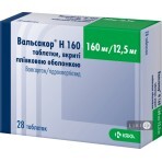 Вальсакор H 160 табл. п/плен. оболочкой 160 мг + 12,5 мг блистер, в пачке №28: цены и характеристики