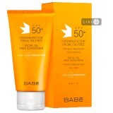 Сонцезахисний крем для обличчя BABE Laboratorios для жирної шкіри SPF 50+ 50 мл