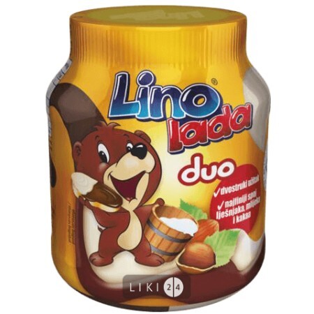 Ліно лада паста молочна 350 г, какао, лісові горіхи
