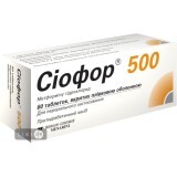 Сіофор 500 табл. в/плівк. обол. 500 мг №60