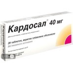 Кардосал 40 мг таблетки в/плівк. обол. 40 мг блістер №28