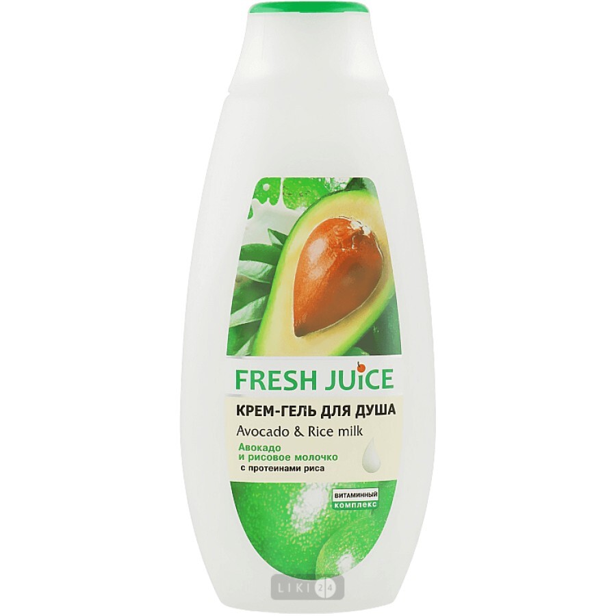 Крем-гель для душа Fresh Juice Аvocado & Rice Milk, 400 мл: цены и характеристики