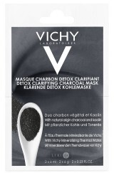 Маска-детокс Vichy с углем и каолином для глубокого очищения кожи лица 2х6 мл