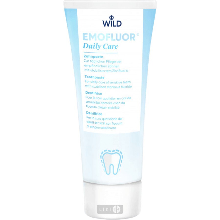 Зубная паста Dr. Wild Emoform со стабильным фторидом олова, 75 мл: цены и характеристики