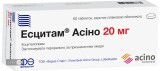 Эсцитам Асино табл. п/плен. оболочкой 20 мг блистер №60