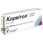 Корвітол 50 таблетки 50 мг №50